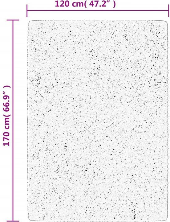 Produktbild VidaXL Teppich Shaggy Hochflor Modern (170 x 120 cm)