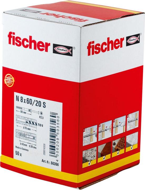 Actual product image Fischer Fisc pipe clamp set FGRS 32-37 547059 (50 pcs.)