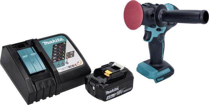 Produktbild Makita DPV 300 RM1 Akku Schleifer Polierer 18 V 50 / 80 mm Brushless + 1x Akku 4,0 Ah + Ladegerät (Exzenterschleifer)