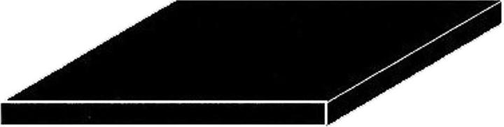 Produktbild Aztek Platte, schwarz, 15x 30cm 1.0mm dick (2 stk)