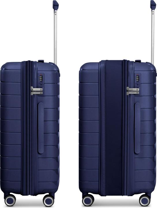 Actual product image Franky London 4-wheel suitcase set 3-piece with expansion fold (187 l, XL (from 140l))