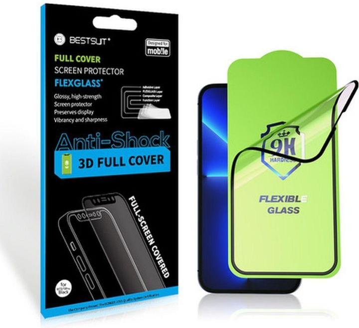 Actual product image Bestsuit Protective glass Flexible Hybrid Glass 5D for Samsung Galaxy S24FE black (1 Piece, Samsung Galaxy S24 FE)