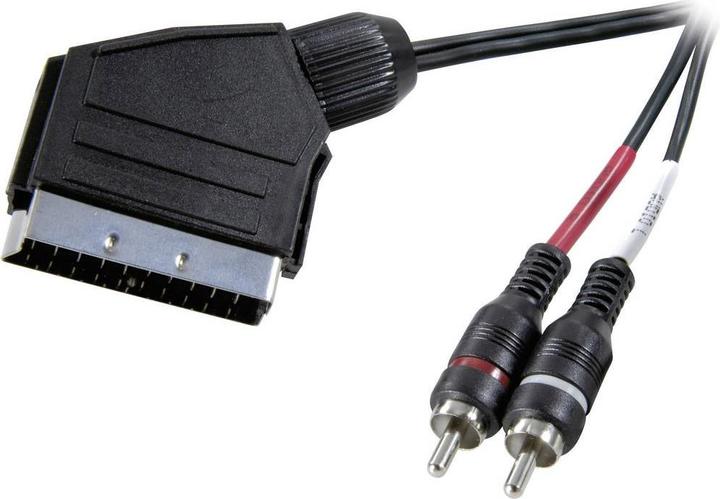 SpeaKa Professional Cavo adattatore SCART 2 Cinch 2 m (2 m, Cinch)