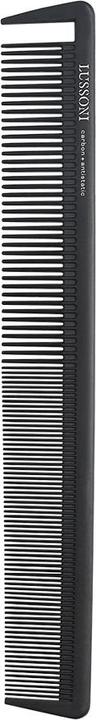 Tools for Beauty T4B Lussoni Cutting Comb Shatterproof Carbon Hair Cutting Comb for All Hair Types with Antistatic an