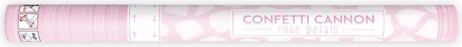 Produktbild Partydeco Konfettikanone - 60cm - Rosenblätter - Weiss