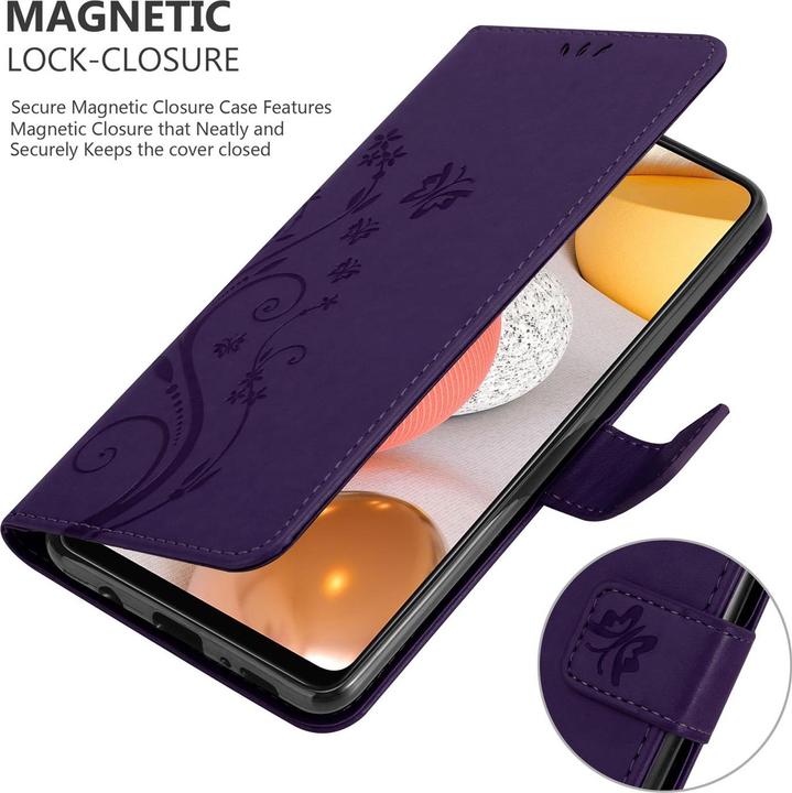 Actual product image Cadorabo Flower Book Cover (Samsung Galaxy A42 5G, Samsung Galaxy M42 5G)