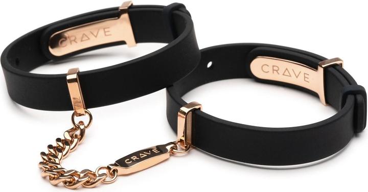 Actual product image Crave ID Cuffs - Black/Rose Gold (0.30 cm)