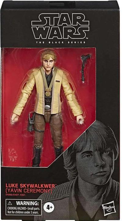 Actual product image Hasbro Star Wars A New Hope Black Series Wave 34 Luke Skywalker Action Figure (Yavin Ceremony)