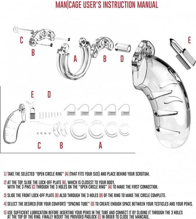 Actual product image ManCage Chastity