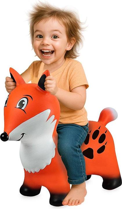 Immagine prodotto Orange Hüpftier Fuchs mit Pumpe