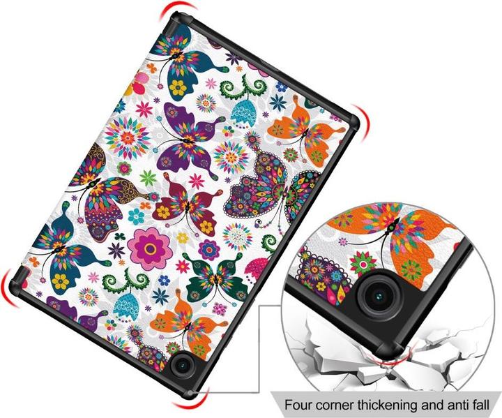 Actual product image Cover-Discount Galaxy Tab A8 10.5 - Tri-fold Smart Case Butterflies (Galaxy Tab A8)