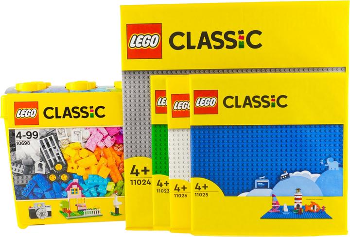 Actual product image LEGO Classic Bausteine Box gross + 4 Platten (10698, LEGO Classic)