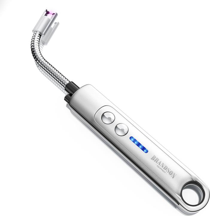 Actual product image Brandson Stabfeuerzeug Lichtbogen Feuerzeug elektrisch, USB aufladbar, Kerzenanzünder für Kerze, Grill, Kamin