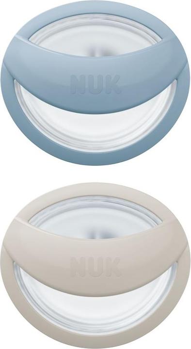 NUK Schnuller Schnuller 2er Pack MommyFeel - Silikon 0-9 M - Jeans (2 x, ab Geburt)