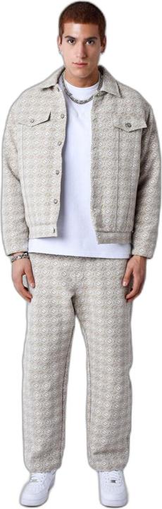 Project X Paris Leinenjacke mit geometrischem Muster (L)