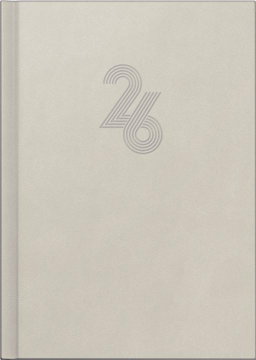 Image du produit rido/idé Tageskalender Modell Chefplaner, Kunstleder-Einband Grey 2026 (15 x 21 cm, Allemand)