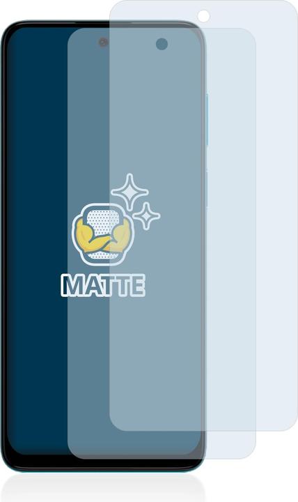 Actual product image BROTECT Anti-glare screen protector matt (2 Piece, Motorola Moto G22)