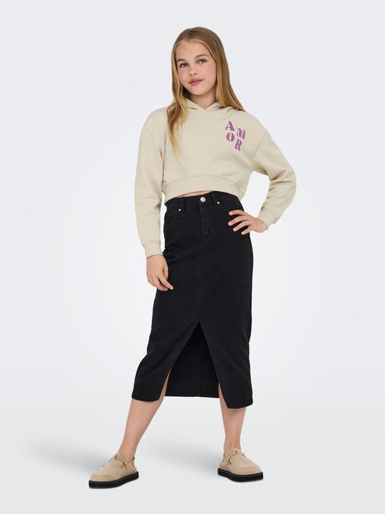Produktbild Only Normal geschnitten Rundhals Gerippte Ärmelbündchen Tief angesetzte Schulter Sweatshirt Sweatshirt (158)