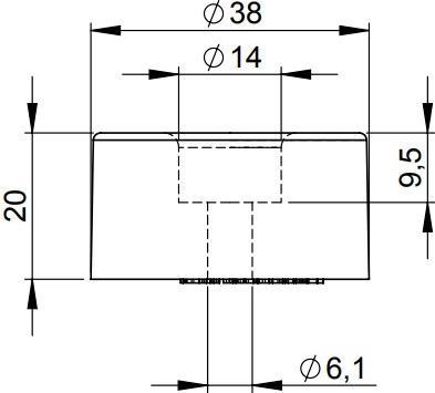 Produktbild Adam Hall Gummifüsse Set (Universalgleiter, 4 Stück)