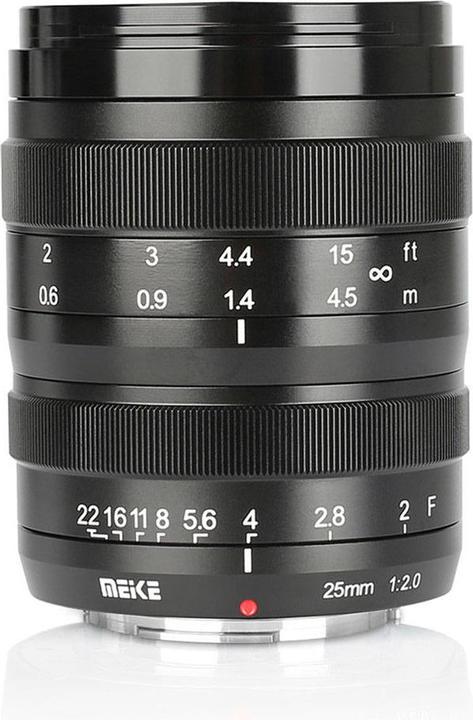 Actual product image Meike MK 25mm F2.0 Canon M mount (Canon EF-M)