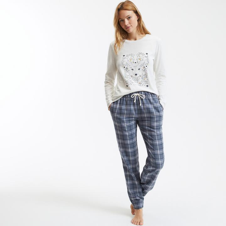 Produktbild So'home Pyjama mit bedrucktem Oberteil (40)