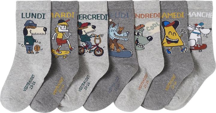 Immagine prodotto Vertbaudet Confezione da 7 calzini Oeko-Tex da bambino (Confezione da 7, 19 - 22)