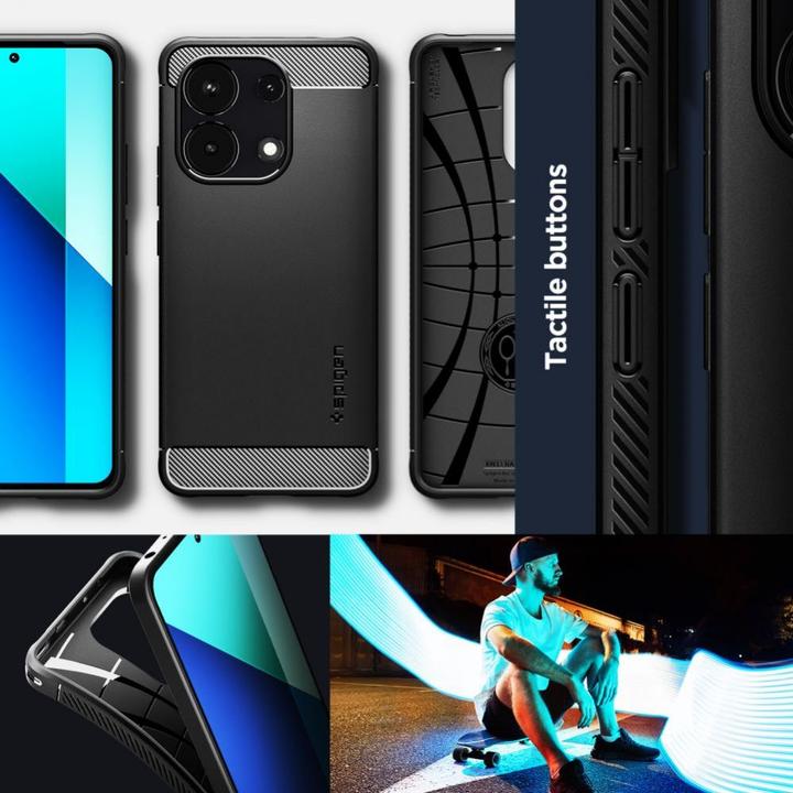 Image du produit Spigen Rugged Armor case for Xiaomi Redmi Note 13 4G / LTE - matte black (Xiaomi Redmi Note 13 4G)