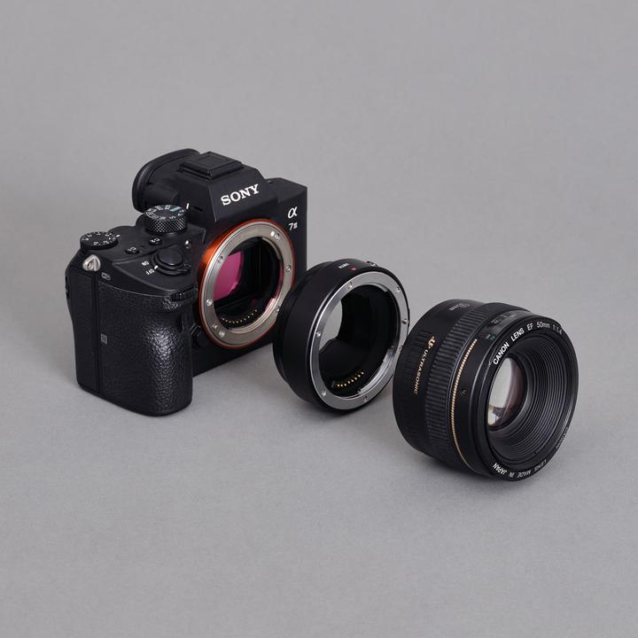 Actual product image Urth Lens Mount Adapter: Compatible with Canon (EF / EF S) Lens to Sony E Camera Body (Electronic)