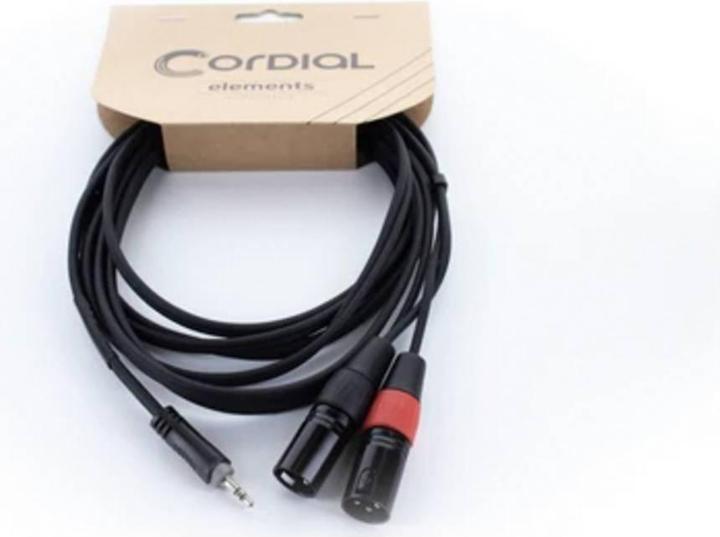 Produktbild Cordial EY 1 WMM XLR Y-Adapter (1x Klinkenstecker 3.5 mm - 2x XLR-Stecker 3 poli (Zubehör)