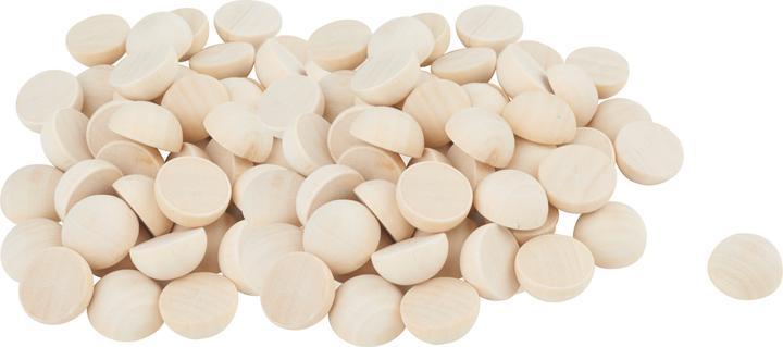 Image du produit VBS XXL Demi-sphères en bois, Ø 20 mm, 100 pièces