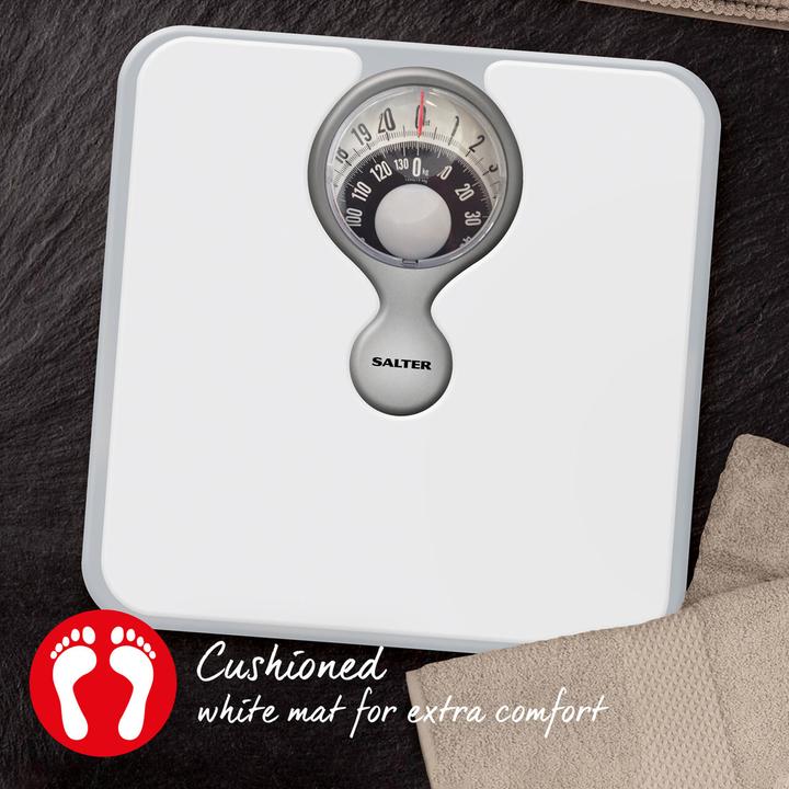 Actual product image Salter 484 WHDRFEU16 Magnifying Lens Mechanical Bathroom Scale (133 kg)