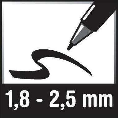 Immagine prodotto Posca Marchio PC-5M a punta tonda (Bianco, 2.50 mm, 1 x)