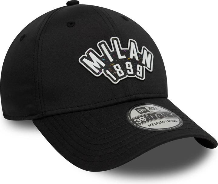 Image du produit New Era 39Thirty Stretch Cap - RUBBER AC Milan schwarz (S)