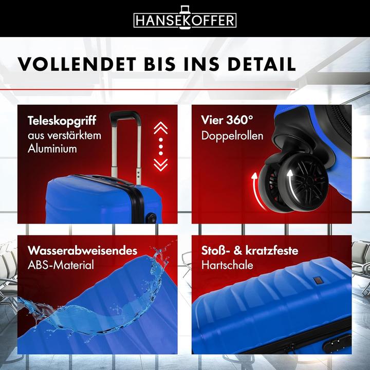 Image du produit Hansekoffer Handgepäck Trolley-Koffer mit Hartschale (42 l, Bagage à main (jusqu'à 50l))