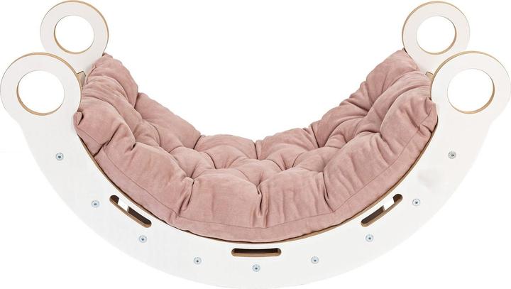 Produktbild Activity Board Medium Dream Rocker Weisses Holz & Leiter mit rosa Kissen