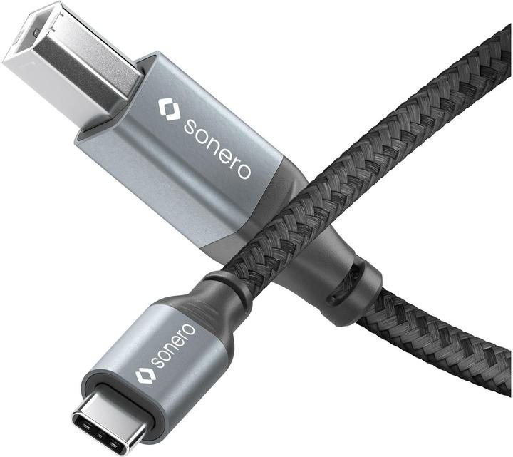 Produktbild Sonero USB 2.0-Kabel USB C - USB B 1 m (1 m, USB 2.0)