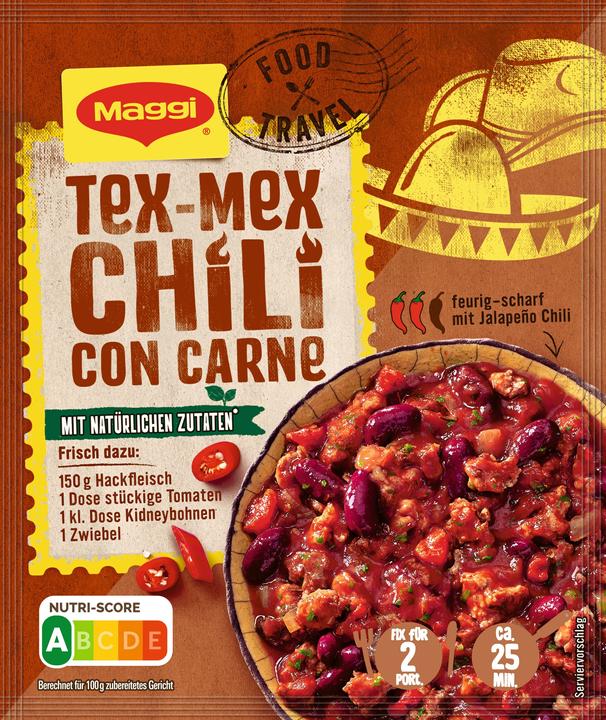 Actual product image Maggi FOODTRAVEL FIX Tex-Mex Chilli con Carne (30 g)