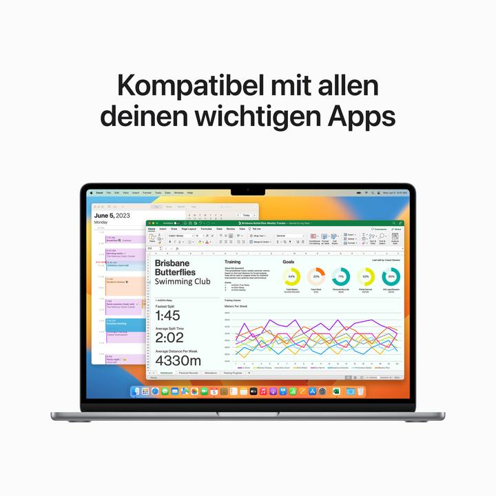 Image du produit Apple MacBook Air - 2023 (15", M2, 8 Go, 512 Go, DE)