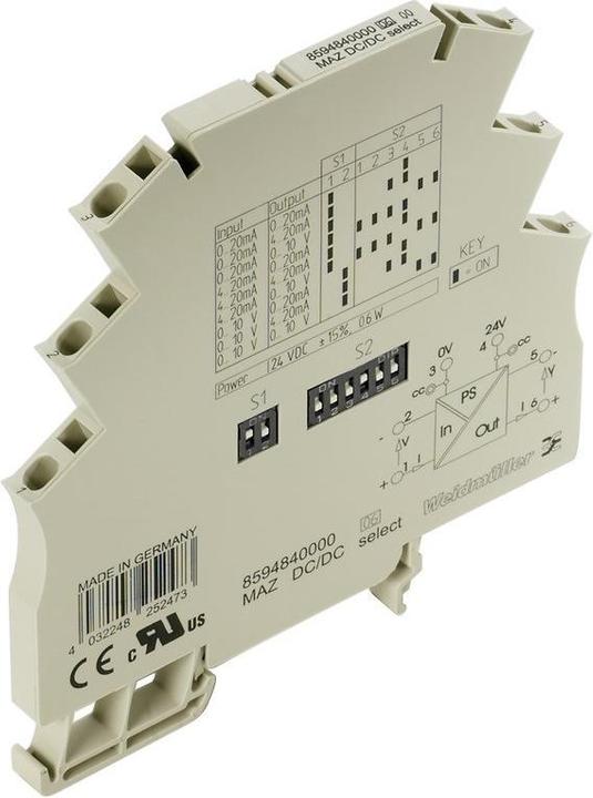 Immagine prodotto Weidmüller Convertitore/isolatore di segnale Weidmller MAZ DC/DC SELECT Numero del produttore 8594840000