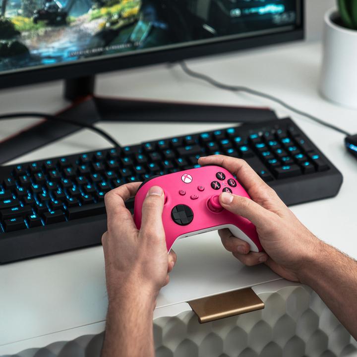 Actual product image Microsoft Xbox Wireless Controller - Deep Pink (Xbox One S, PC, Xbox Series X, Xbox One X, Xbox Series S)