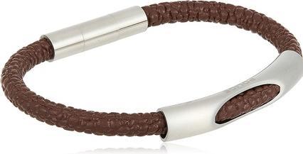 Police Stylish men's bracelet made of brown leather Jersey PJ26144BLC/02