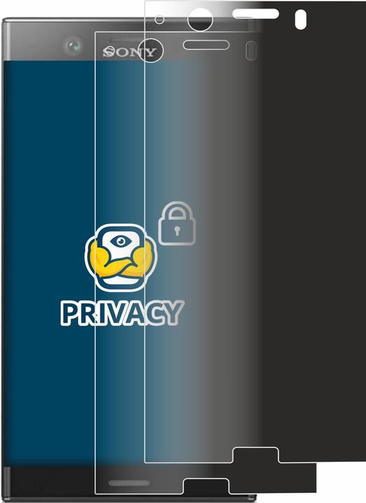 Produktbild BROTECT Sichtschutzfolie Anti-Spy Privacy Folie Blaulicht-Schutz (2 Stück, Sony Xperia XZ1 Compact)