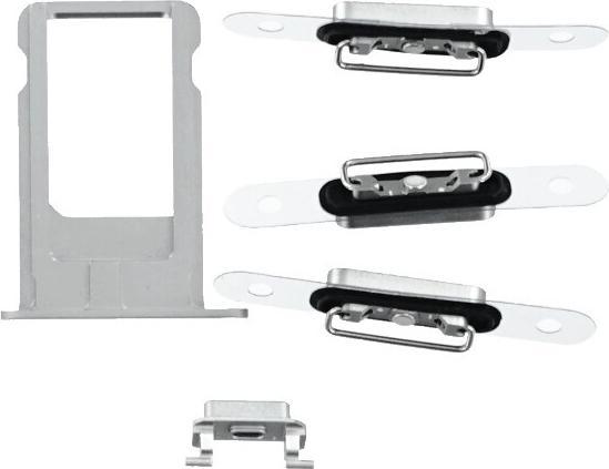 Actual product image OEM Replacement iPhone 6 Plus Back Silver, without Logo (Apple iPhone 6 Plus)