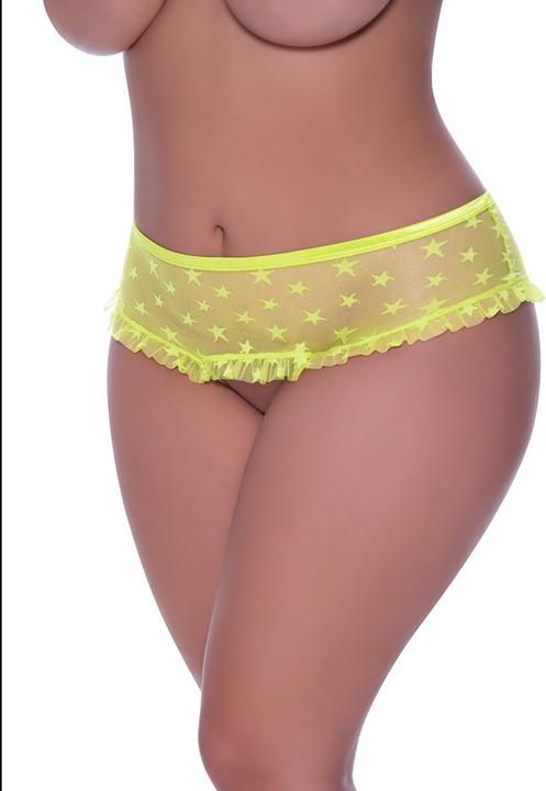 Produktbild Exposed Skirted Hipster w/ Open Crotch Panty (XXL)