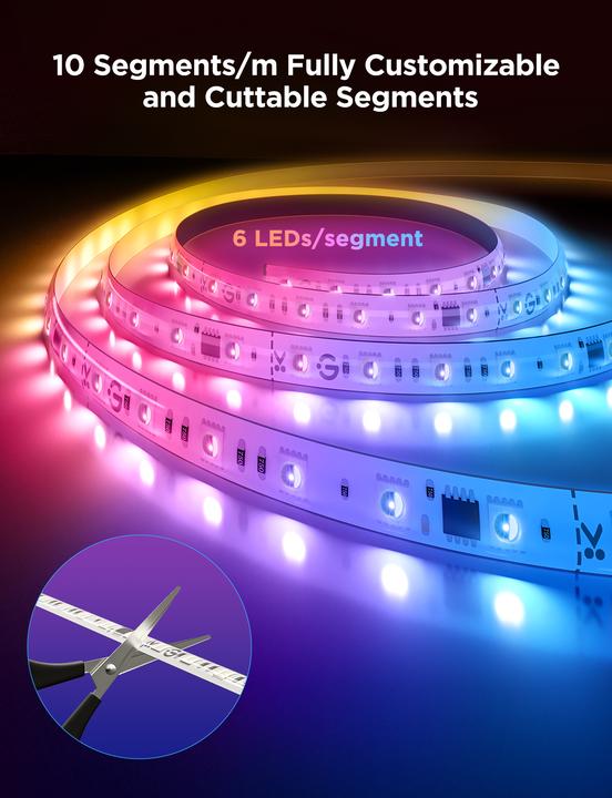Immagine prodotto Govee LED-Strip 2 Pro (RGBIC, RGBW, 100 cm, Interno)