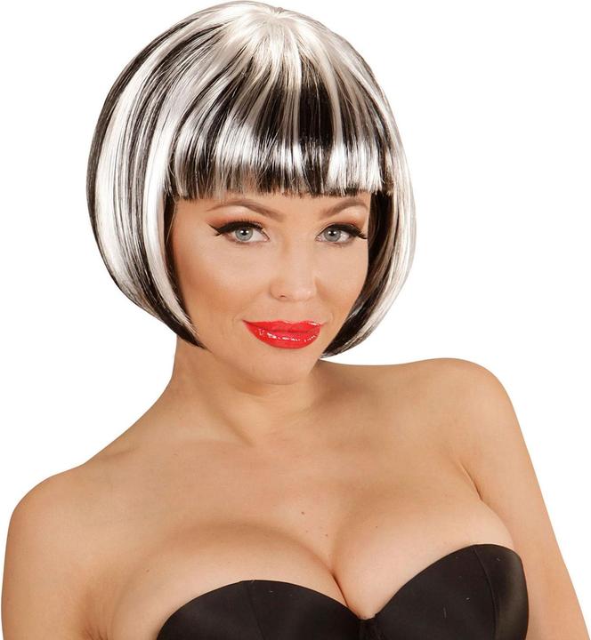 Image du produit Widmann FASHION STREAKS PERÜCKE SCHWARZ-WEIss in Polybag