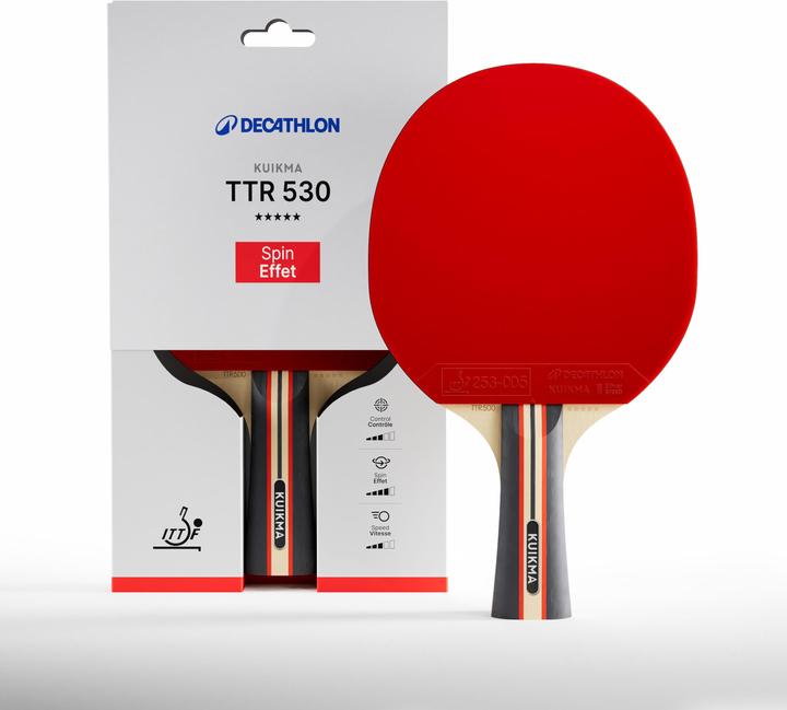 Produktbild Kuikma Tischtennisschläger - TTR 530 Spin 5* ITTF Verein