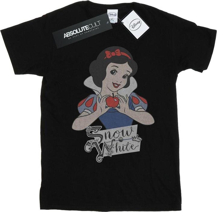Actual product image Disney Princess Womens/Ladies Snow White Apple Cotton Boyfriend T-Shirt (S)