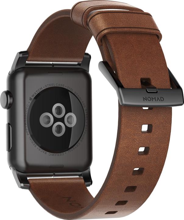 Produktbild Nomad Modern Connector Strap (44 mm, Edelstahl, Leder)