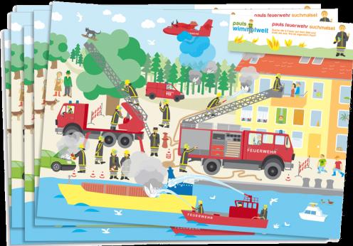 Produktbild DH-Konzept Party Deko Set Feuerwehr für 6 Kinder 51 teilig
